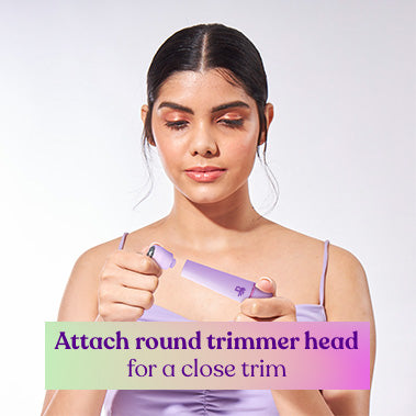 Attach the trimmer head for a close trim 1