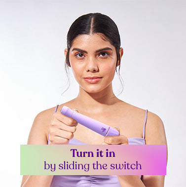 Turn it on by sliding the switch 2